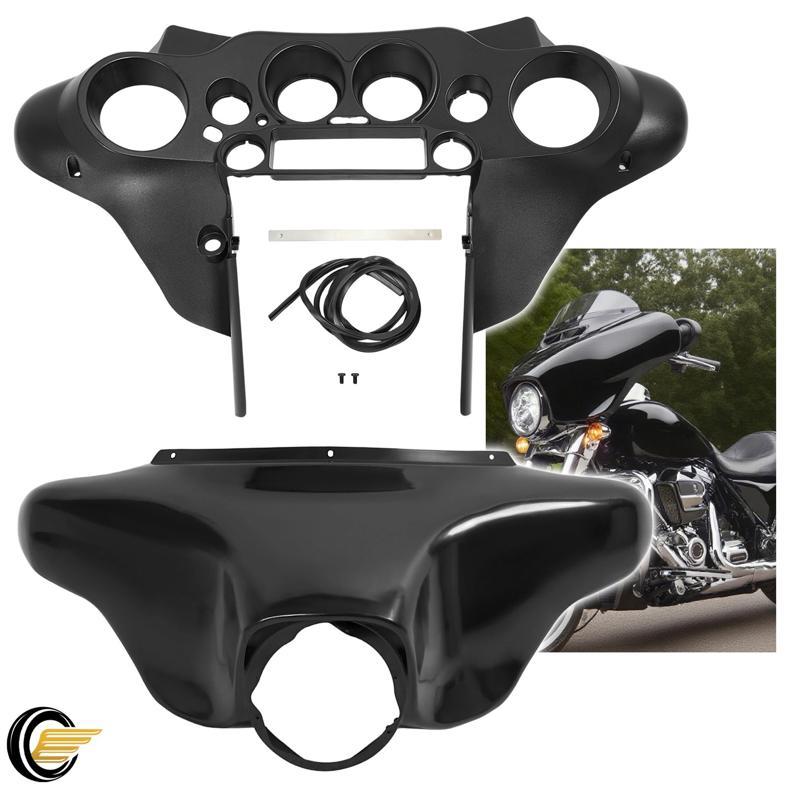 Front Batwing Inner Outer Fairing For Harley Touring Electra Street Glide 96-13