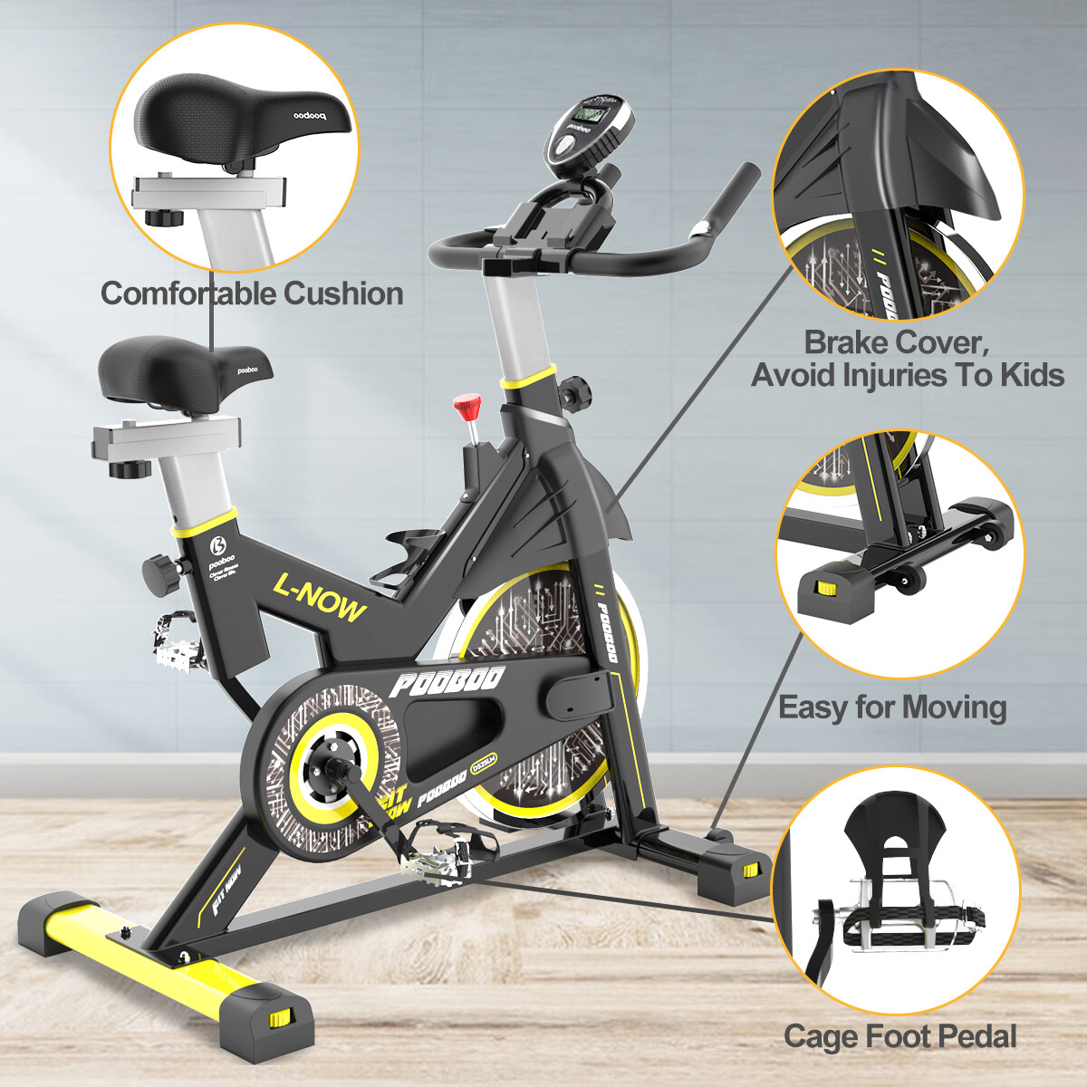 Indoor Cycling Bike Magnetic Stationary Bike Cycle Bike Fitness Exercise Bike