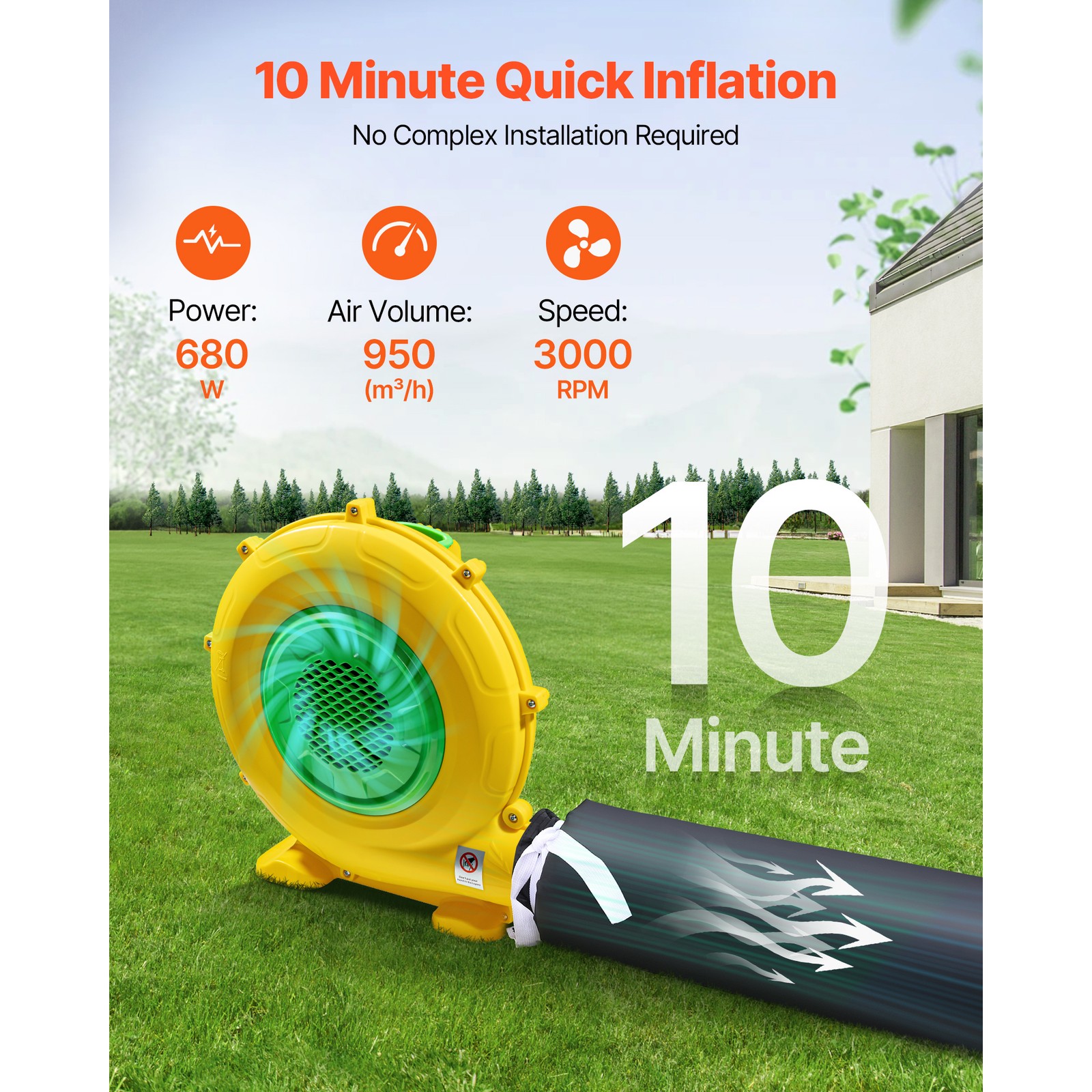 Uimoso Portable Inflatable Cube Tent with Blower 16.4x13x12.5 ft for Events