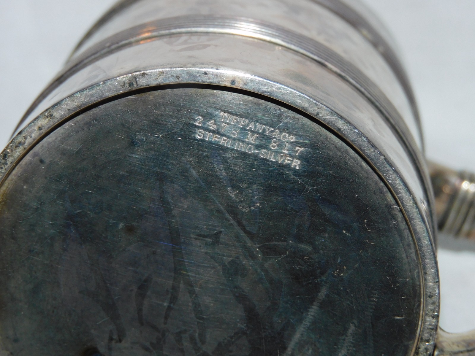 ANTIQUE TIFFANY & CO. STERLING MUG - 100% ORIGINAL - 246.5 GRAMS
