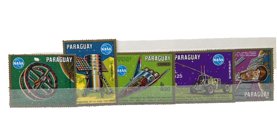 PARAGUAY =5 STAMPS SPACE = NASA FUTURE PROJECTS MNH
