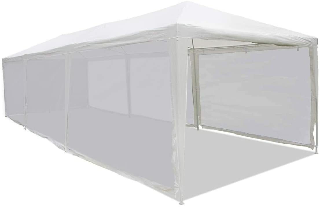 (White) Super Heavy Duty Mesh Tarp Net Sail Sun Shade Awning and Fence Screen