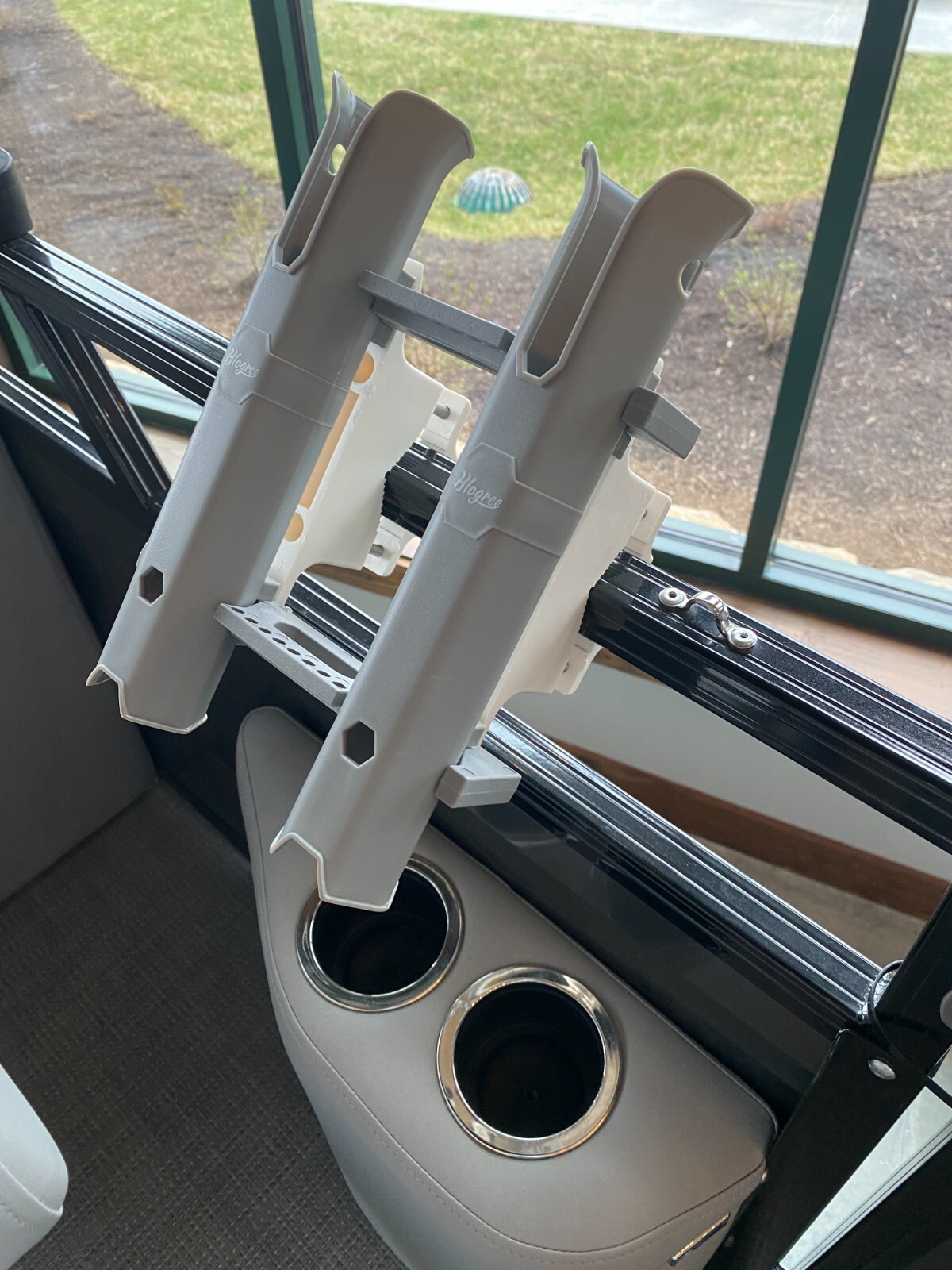 Fishing Rod Holder CLAMP2 Pontoon, ATV, UTV, Golf Cart, SeaDoo Switch, Surf Cart