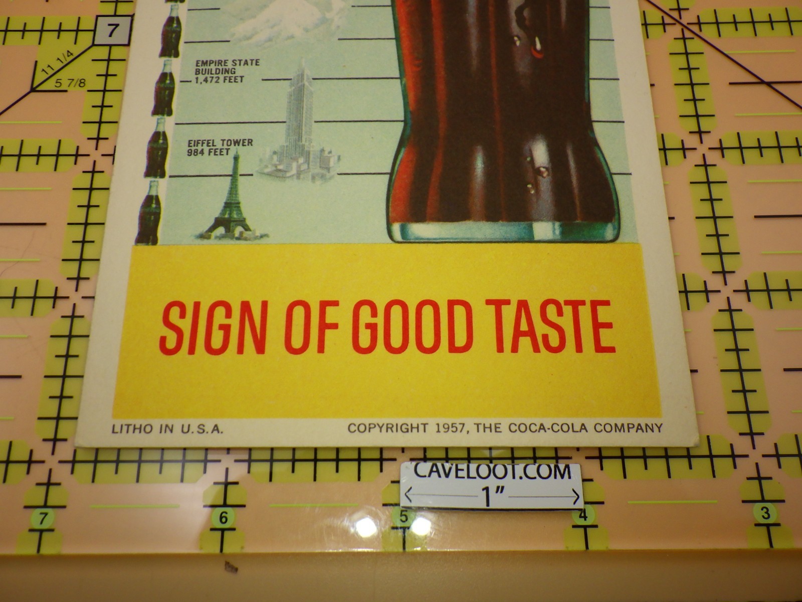 Vintage Iconic Soda Advertising 1957 Coca-Cola Ink Blotter 58 Million A Day