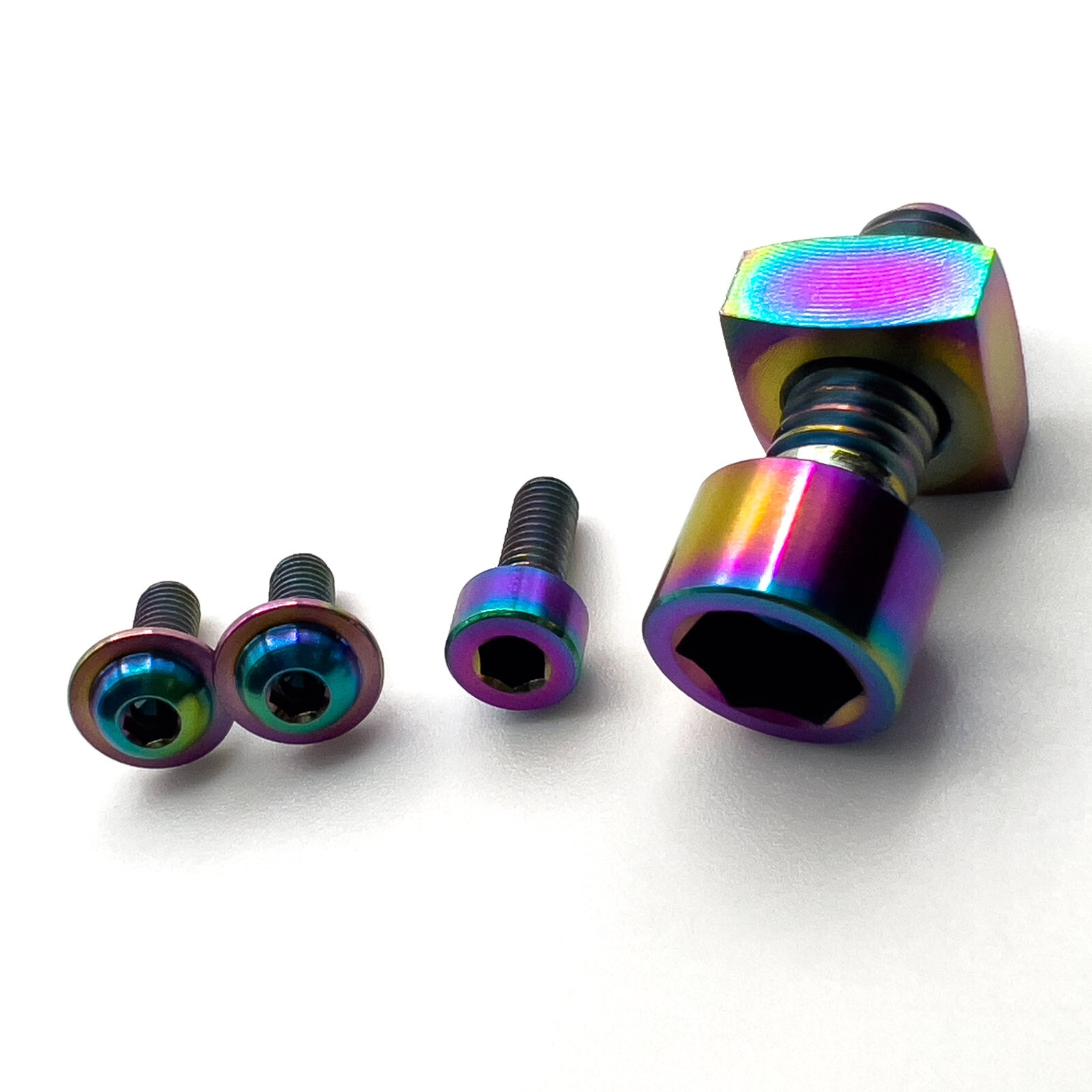 Titanium MTB Fork Bolts - Fox 36/38 Fork - Axle Pinch, Cable, Mudguard Bolts