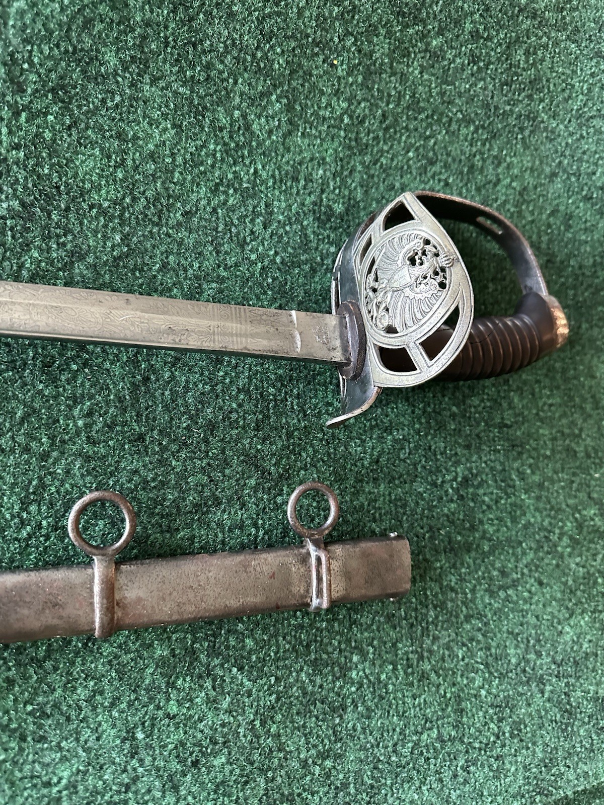 Used Imperial German WWI Prussian Model 1889 Hussar Cavalry Sword