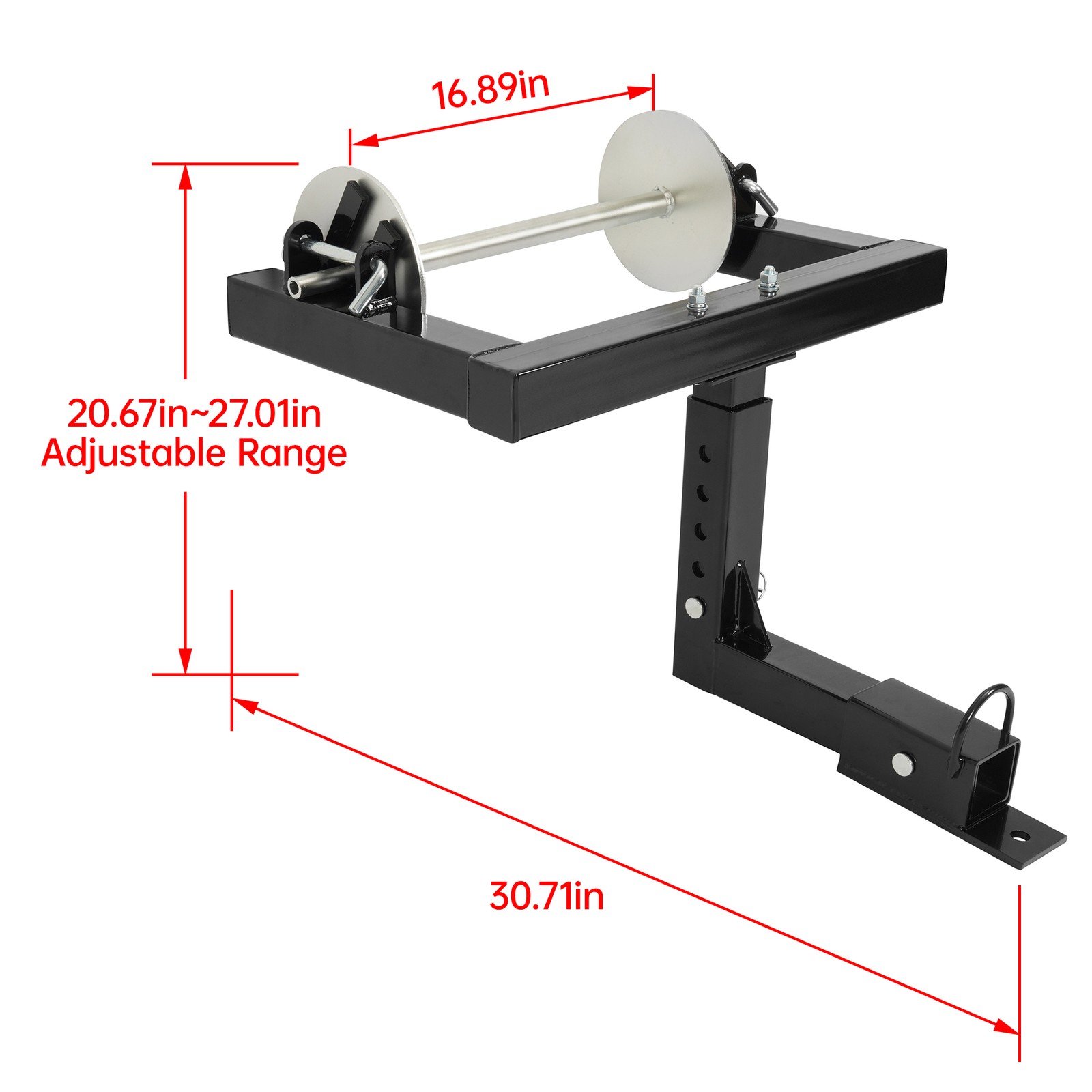 Barbed Wire Unroller Fence Stretcher Bolt-On ATV Adaptor w/ 2" Receiver Hitch