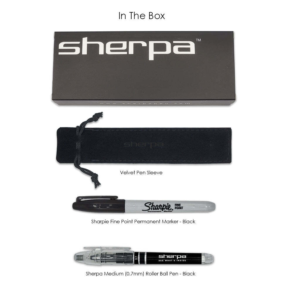 Sherpa Pen Classic Contemporary Phantom Black Pen/Sharpie Marker Cover