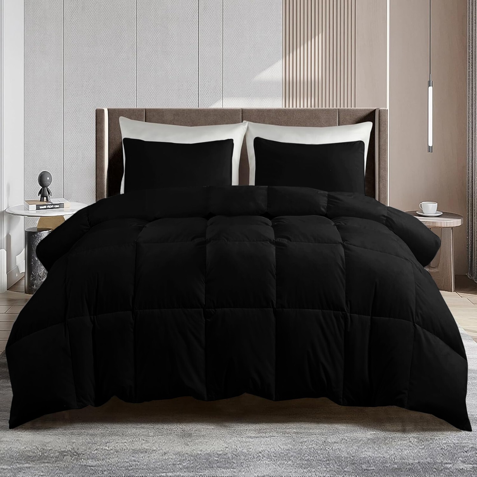 Luxury Bedding Comforter Duvet Insert With Corner Tab King Queen Size All Season