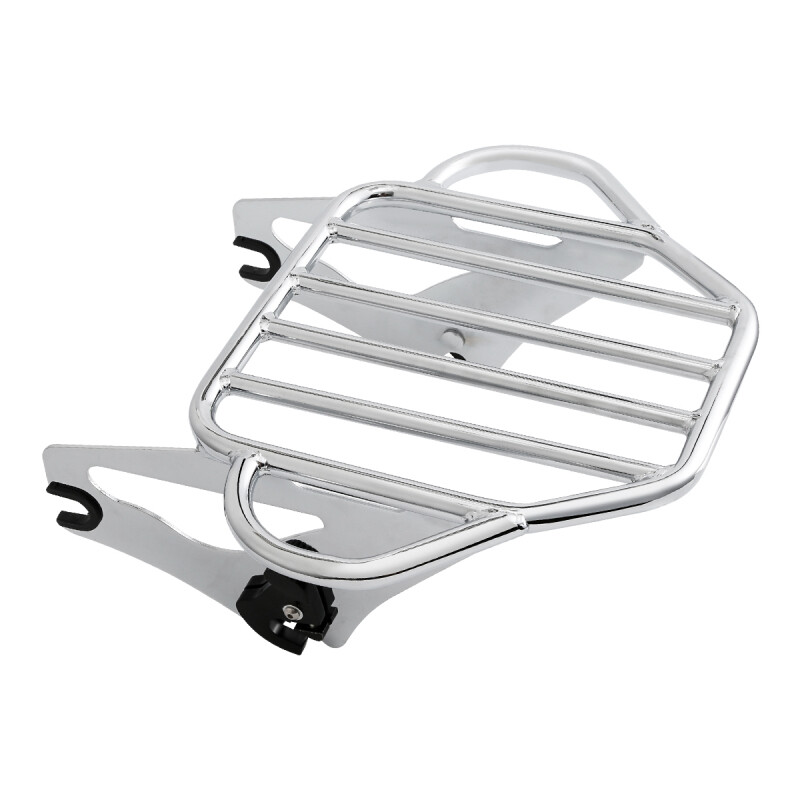 Chrome Sissy Bar Luggage Rack Backrest Docking Kit Fit For Harley Touring 09-13