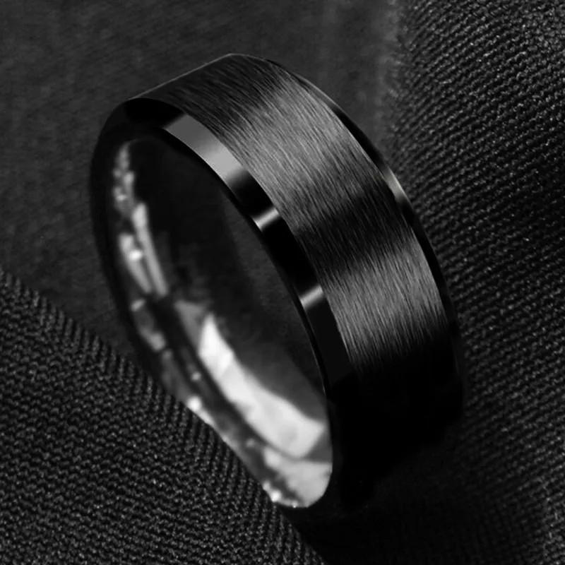 Tungsten Carbide Wedding Band Ring Brushed Silver Mens Jewelry Size 5-17 + Half