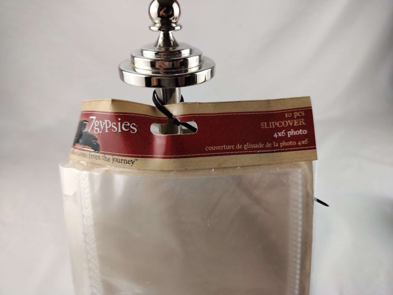 7 Gypsies ATC Artist Trading Card Holder Rotating 6.5" Silver Turnstile