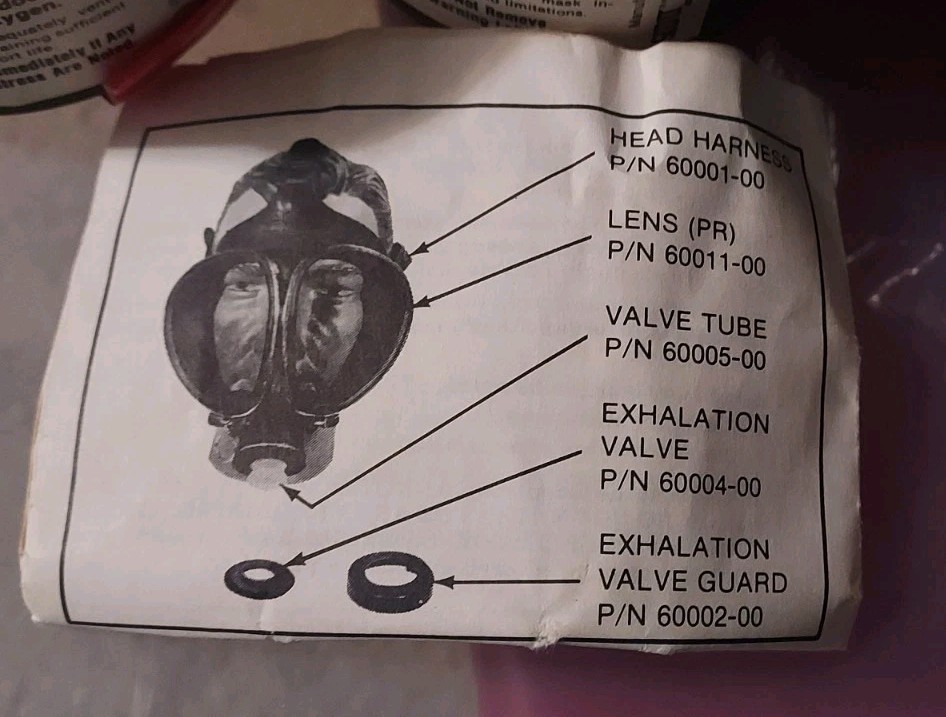 Vintage Federal Laboratories Scott Respirator Emergency w/ Extra Canister