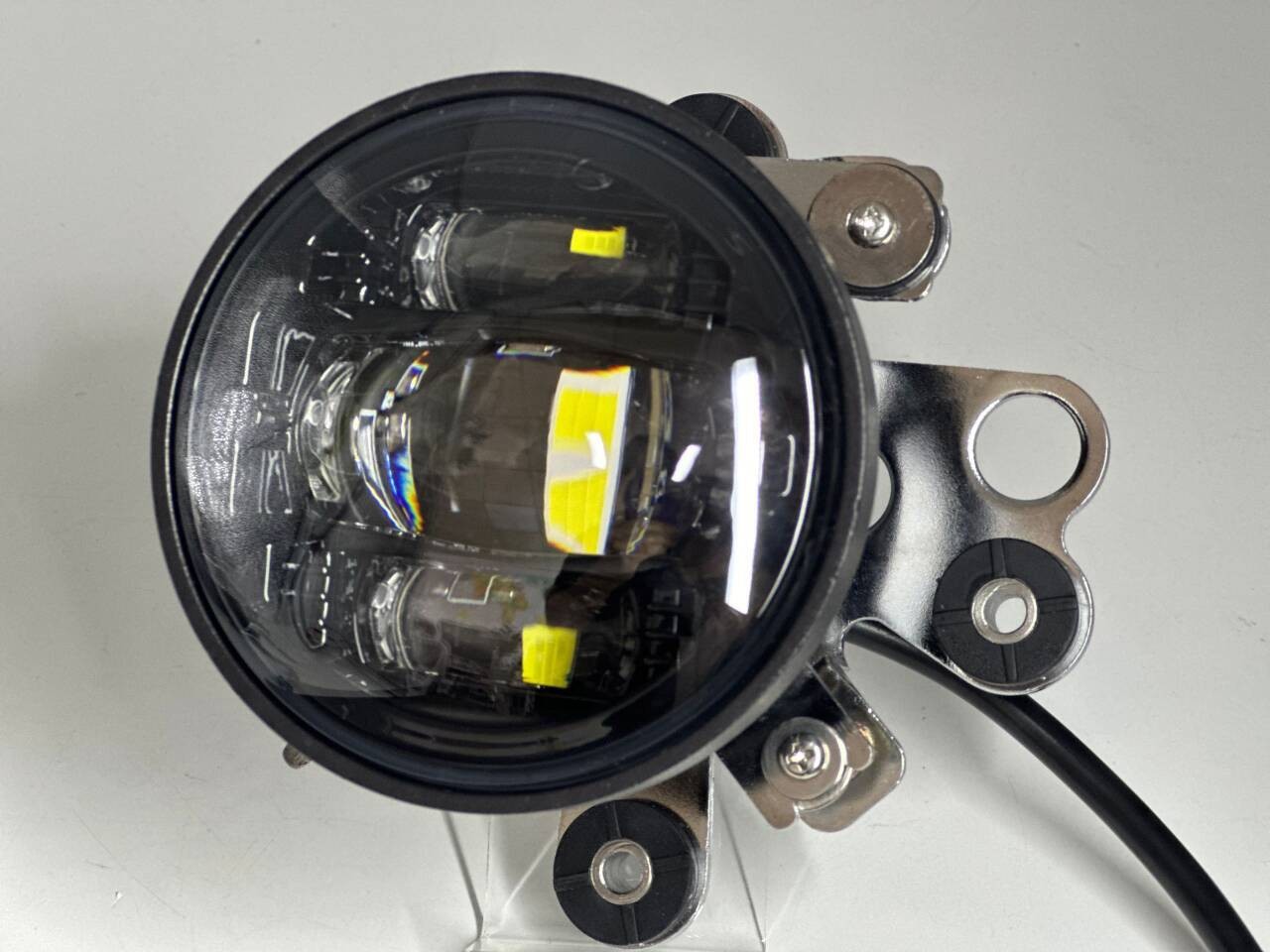 Black LED Driving Fog Lights For Honda Goldwing GL1800 2001-2010 Fog Lamps 2PCS