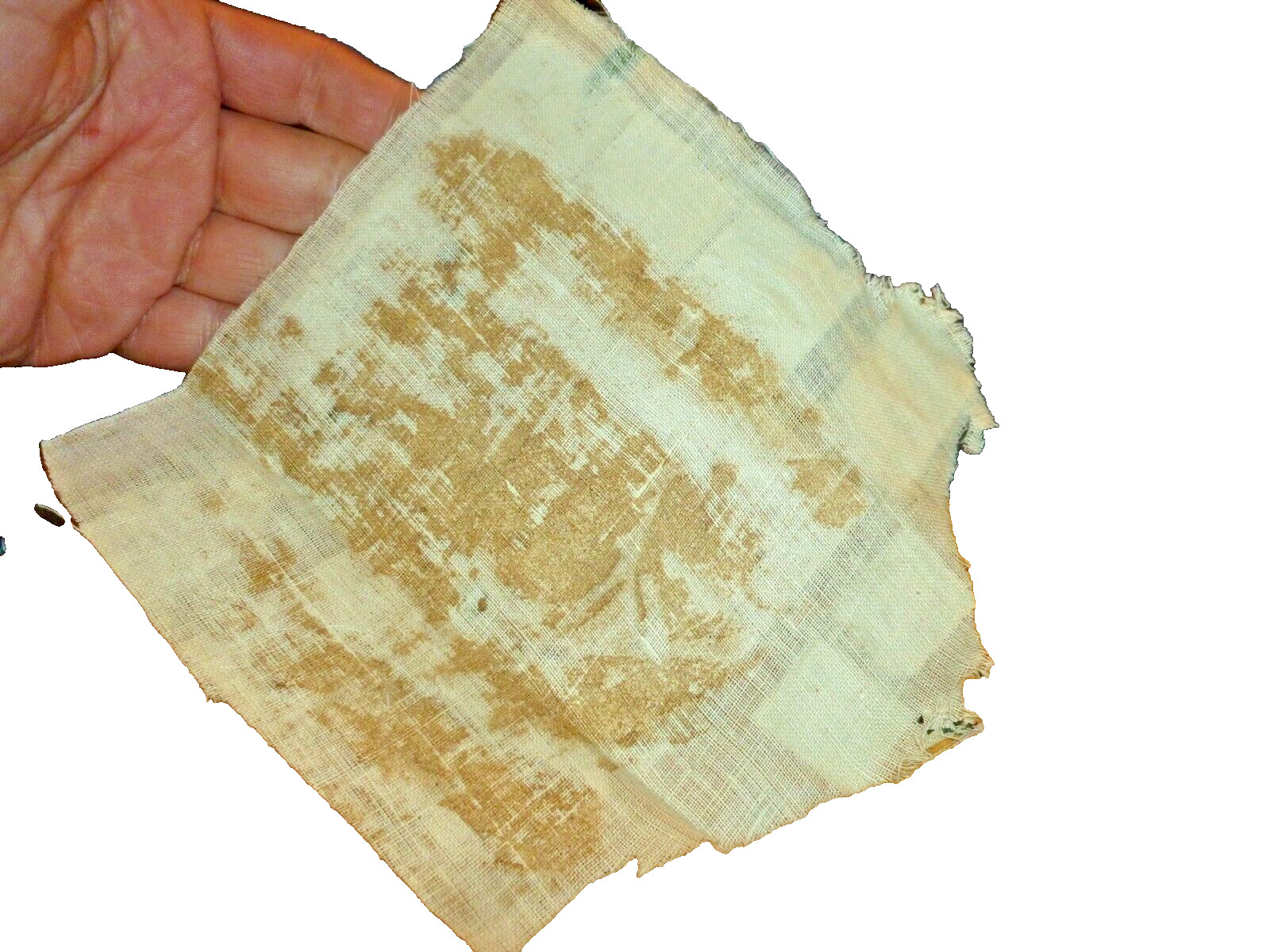 Indian Stamps Asoka Pillar Stamps Purple Green Blue Red on Old Postage Cloth