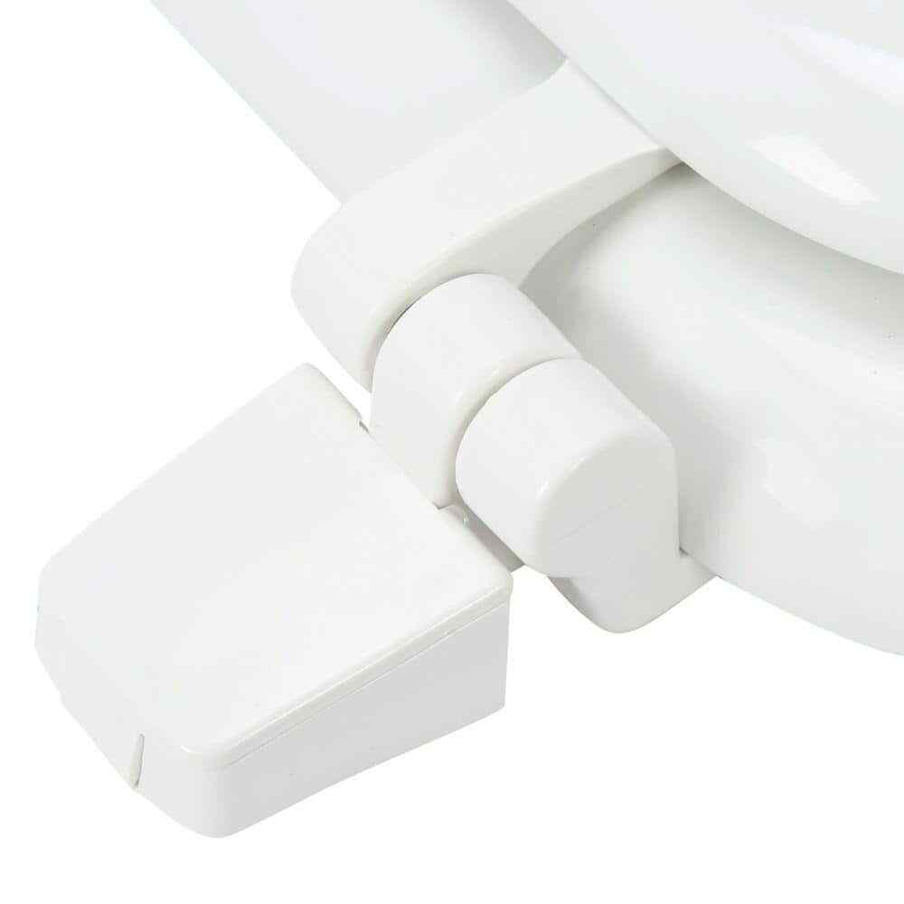 NEW Round Closed Front Enameled Wood Toilet Seat in White Durable & Wood Finish