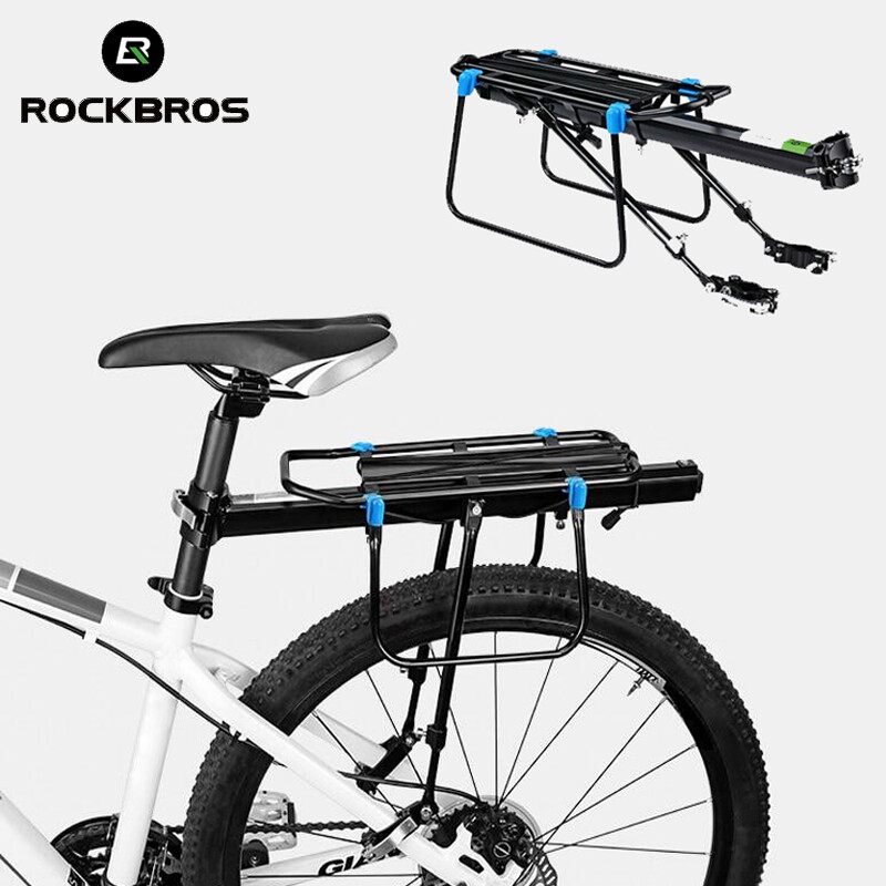 ROCKBROS Bike Rear Cargo Rack Quick Release Luggage Carrier Seat Pannier Racks