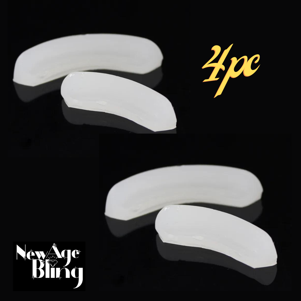 Reusable 4 pc Silicone Grillz Mold Bars for Fitting Teeth Mouth Grill