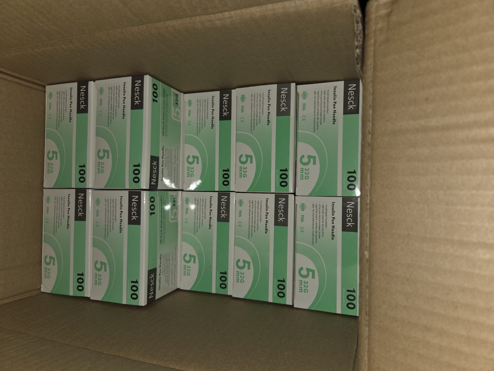 5 Boxes x 100 Insulin Tips, 32G x 5mm, Only $6.99 per Box