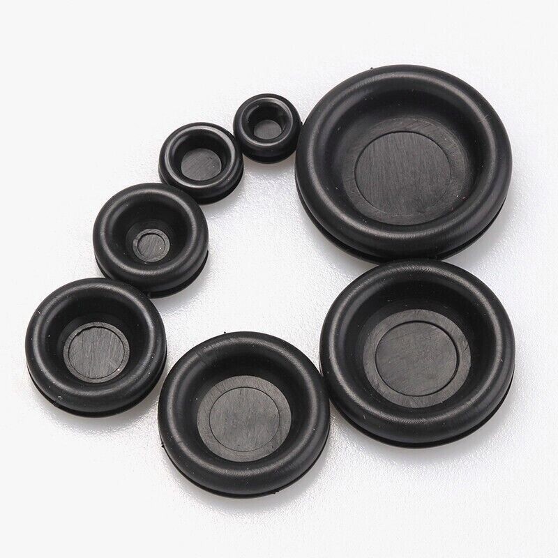 170PCS Rubber Grommet Firewall Hole Plug Electrical Wiring Gasket Assortment Kit