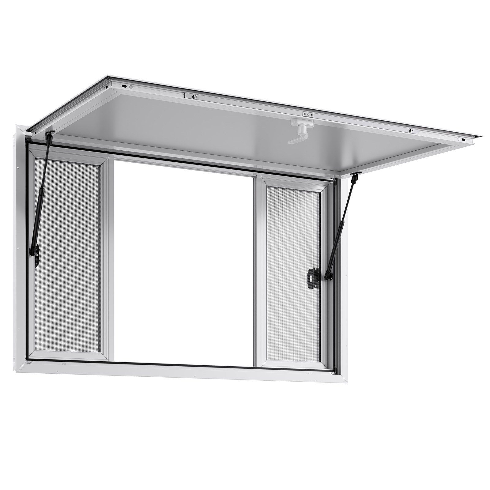 Uimoso 53x33in Aluminum Alloy Food Truck Service Window with Awning