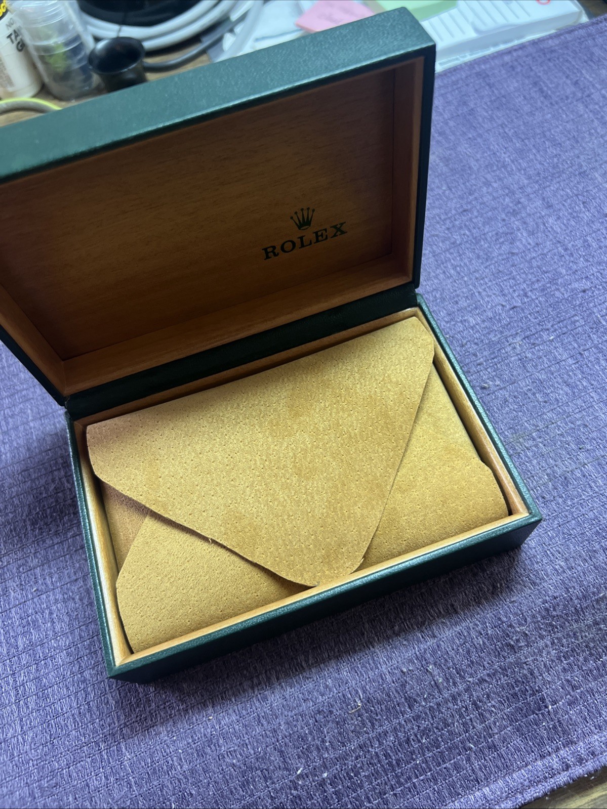 Replacement Pillow Real leather cover colt for Rolex 68.00.xx box High Quality‼️