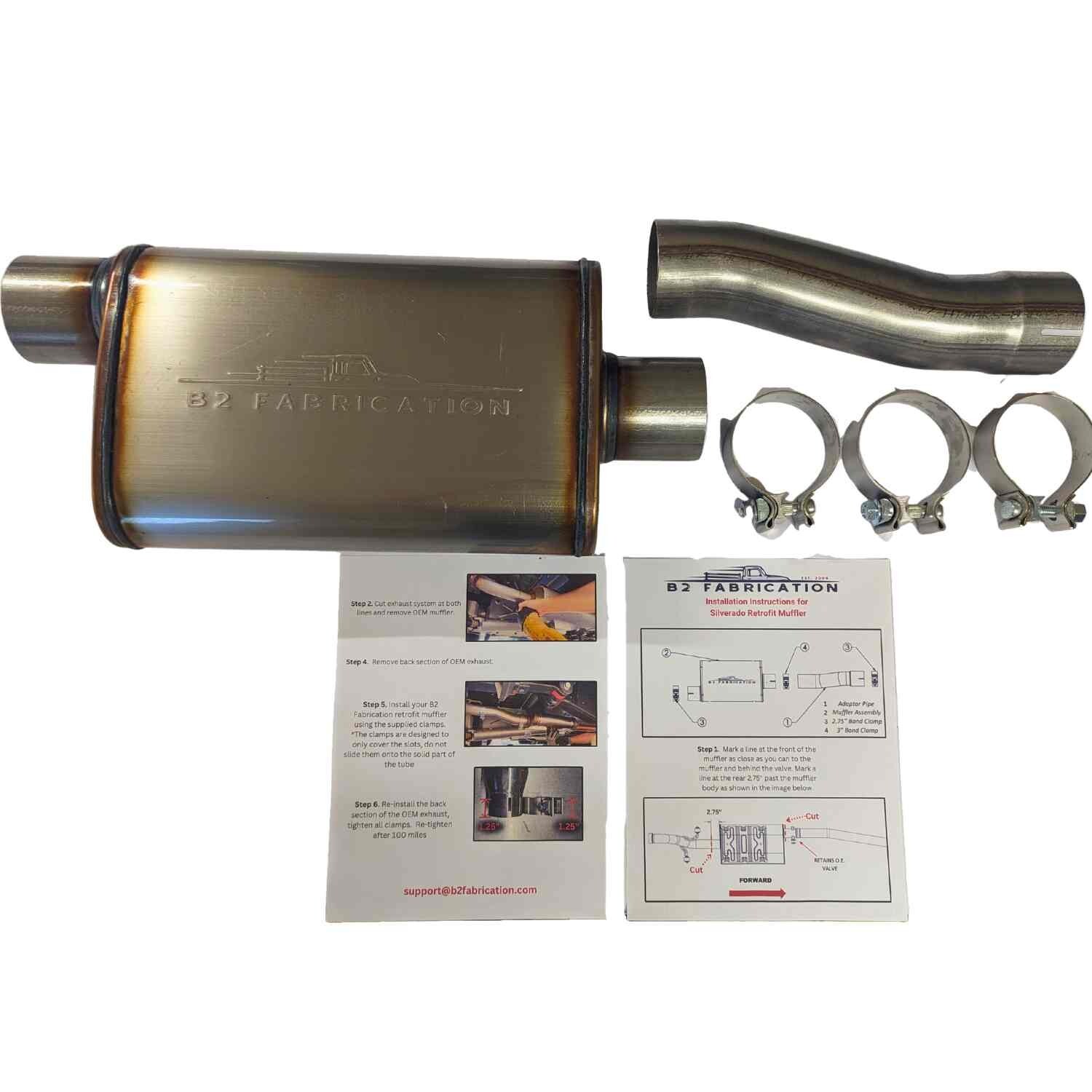 2014-2025 Silverado 5.3L Performance Retrofit Muffler