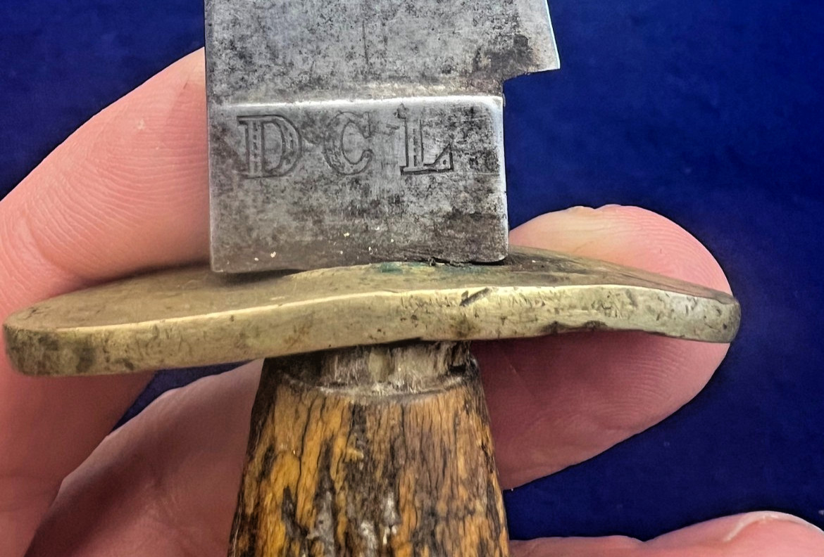 James Westa Abraham Leon Sheffield Civil War Arkansas Bowie Knife Antique