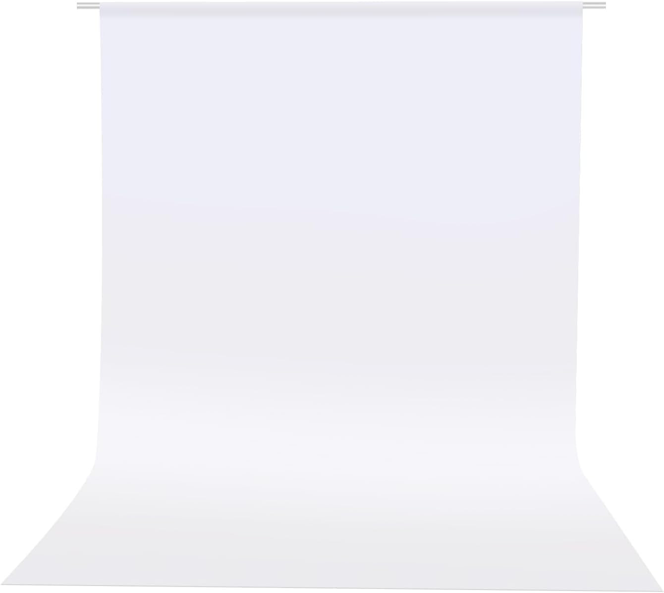 Photo Backdrop Curtains, White Backdrop for Photoshoot, 5X6.5 Ft White Photogra