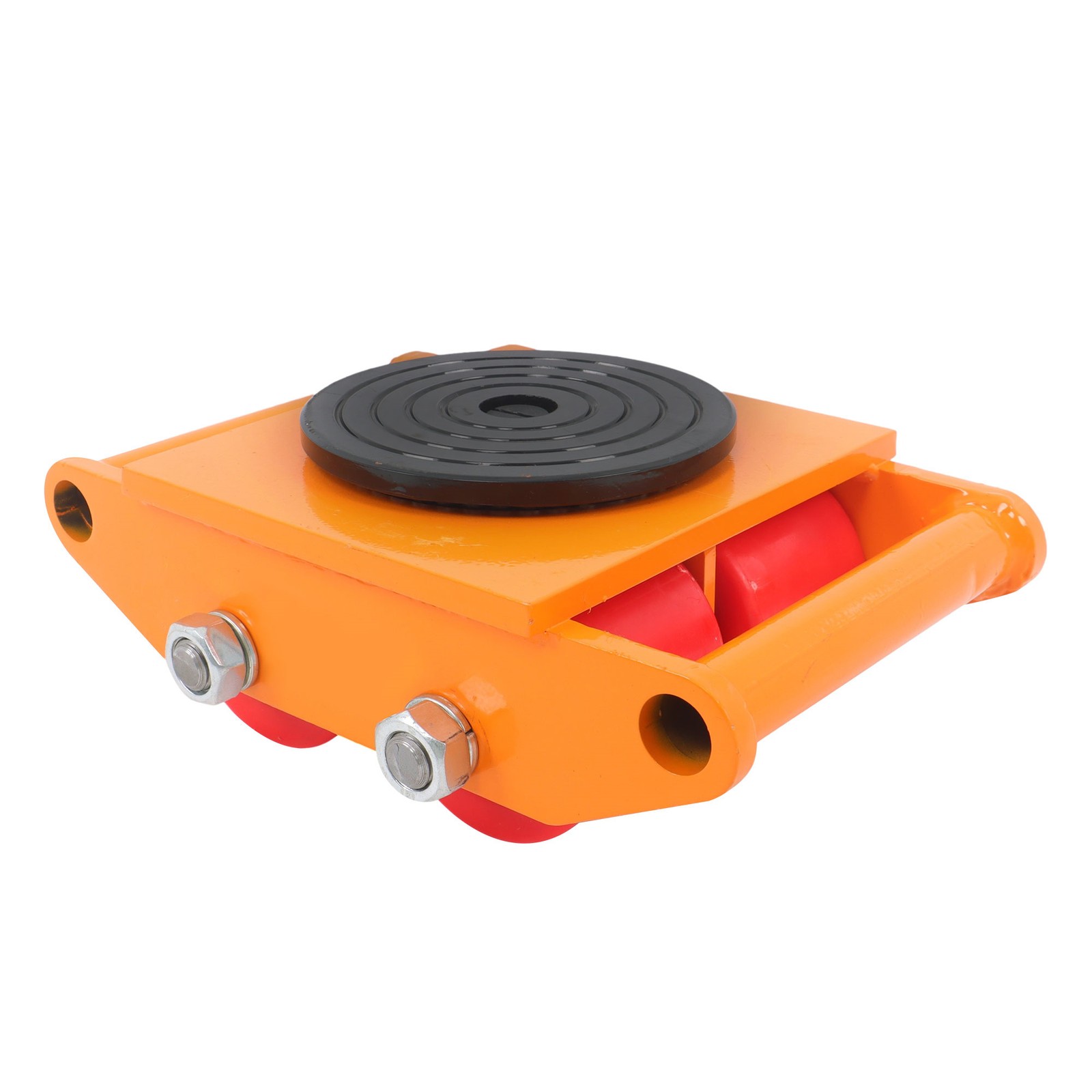 4 Pcs Heavy Duty Machinery Skates Dolly 360° Rotation 6T/13200Lbs With Handle