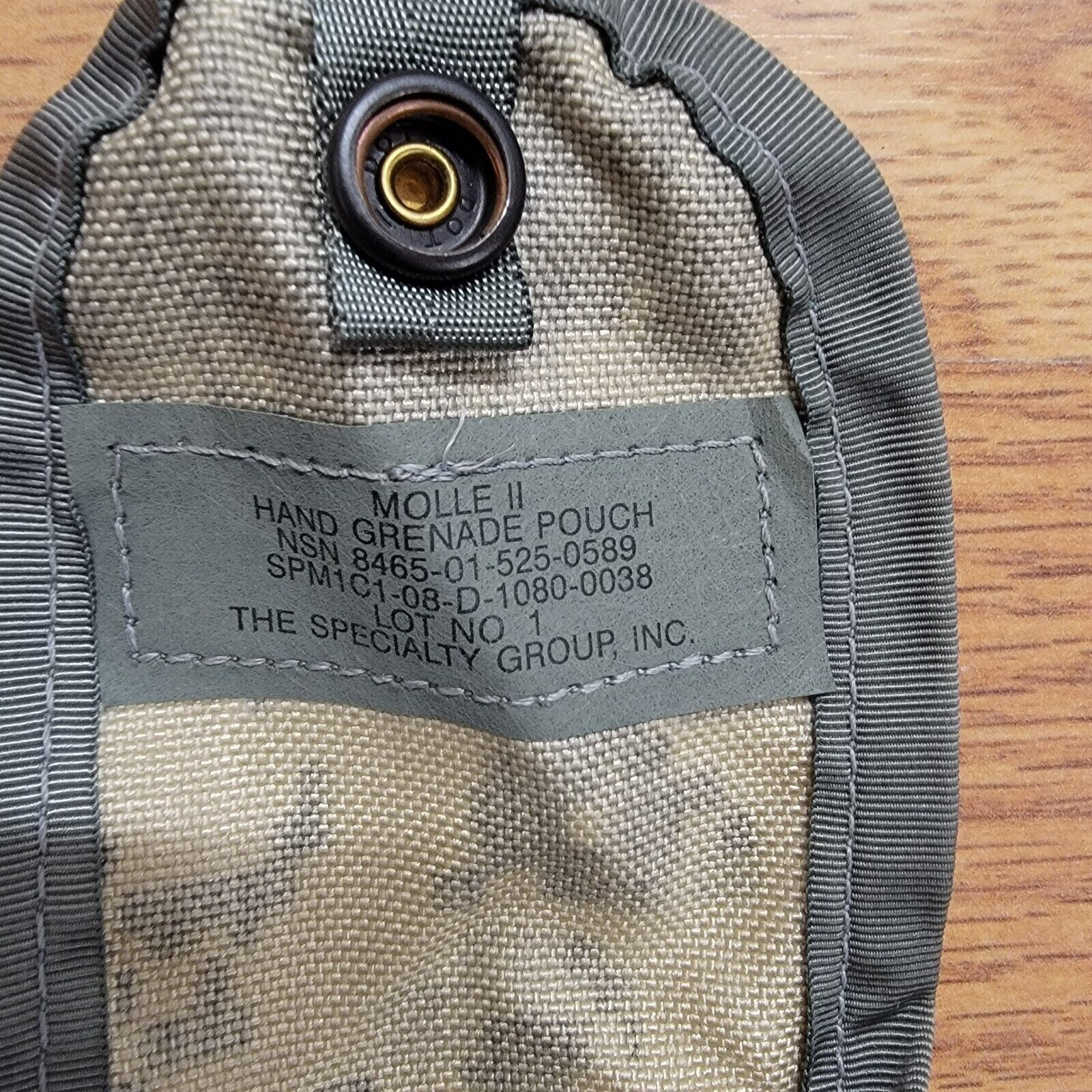 4 Military Hand Grenade Pouch, Army ACU Digital Camo MOLLE II Pouches VGC