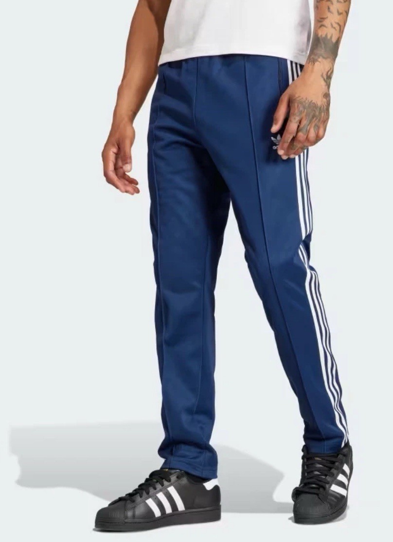 adidas Originals Adicolor Beckenbauer Blue Men’s Track Pants IP0421 Size XL NWT