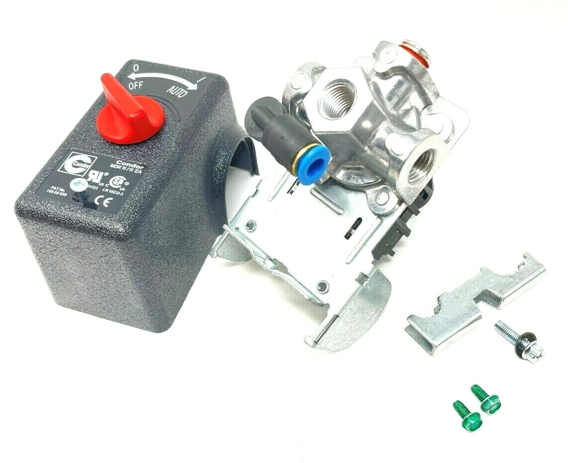 E111818 COLEMAN SANBORN PRESSURE SWITCH 4 PORT UNLOADER 145 ON-175 PSI OFF