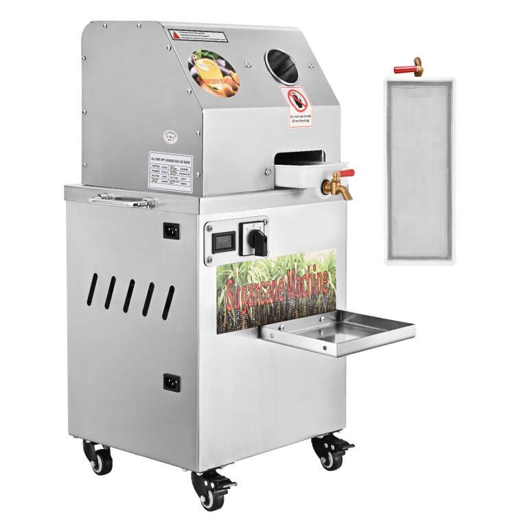 Electric Ginger Sugar Cane Juicer Press Machine 110V Stainless Steel Extractor