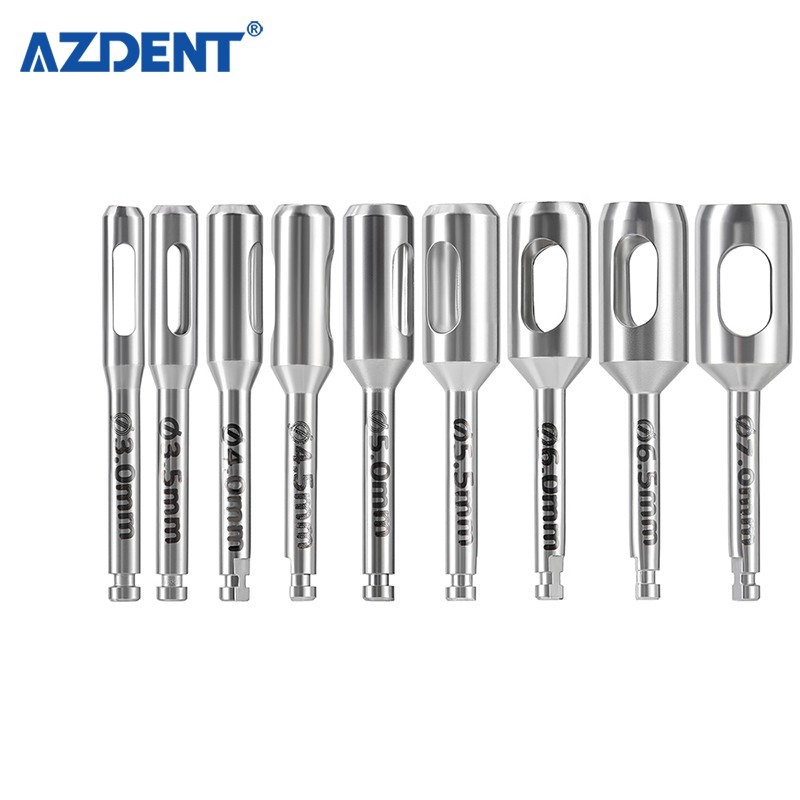 AZDENT Dental Implant Tissue Punch Stainless Steel Gingival Ring Cut Post