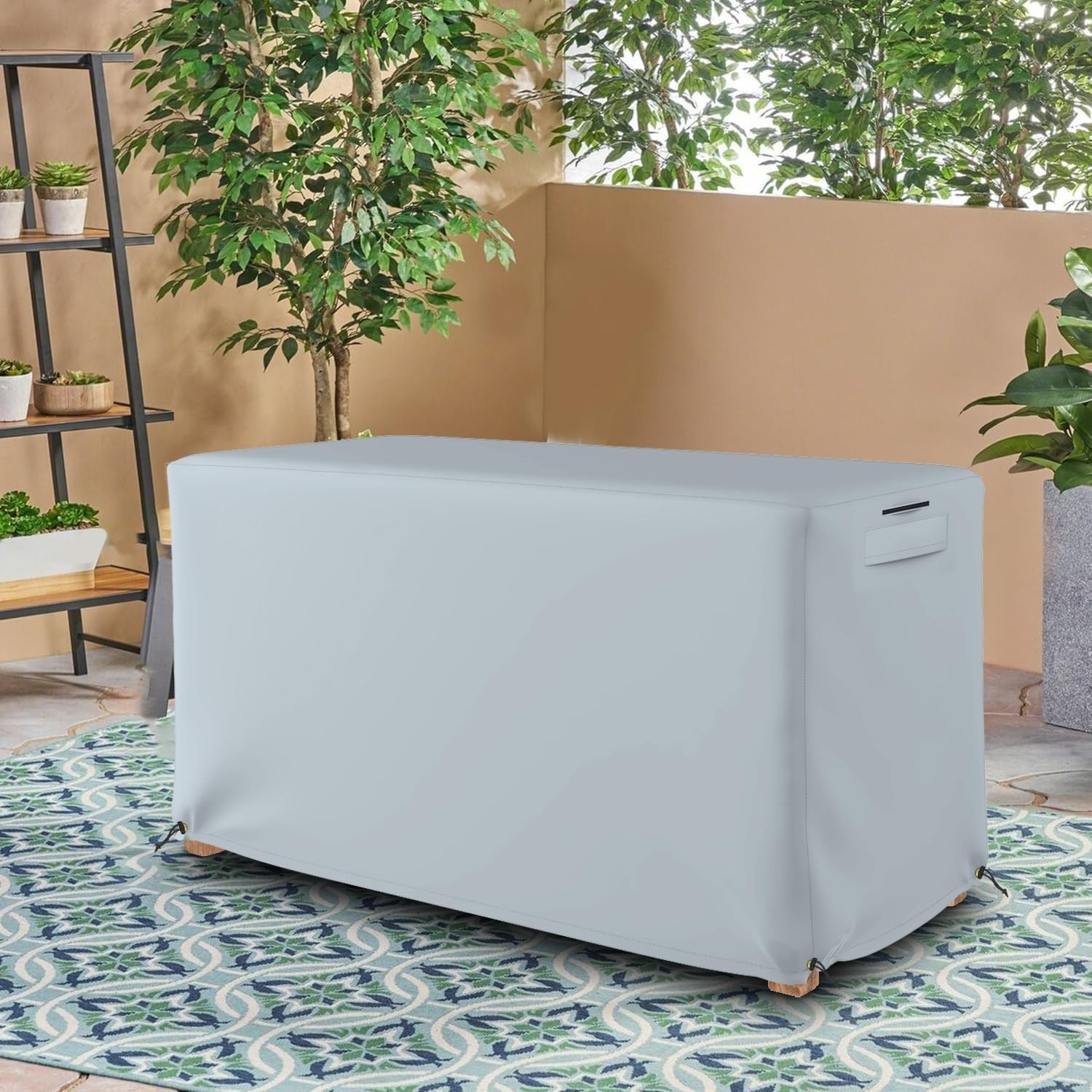 Seal Skin Rectangular Patio Dining Set Cover Waterproof Elite PVC UV Resistant