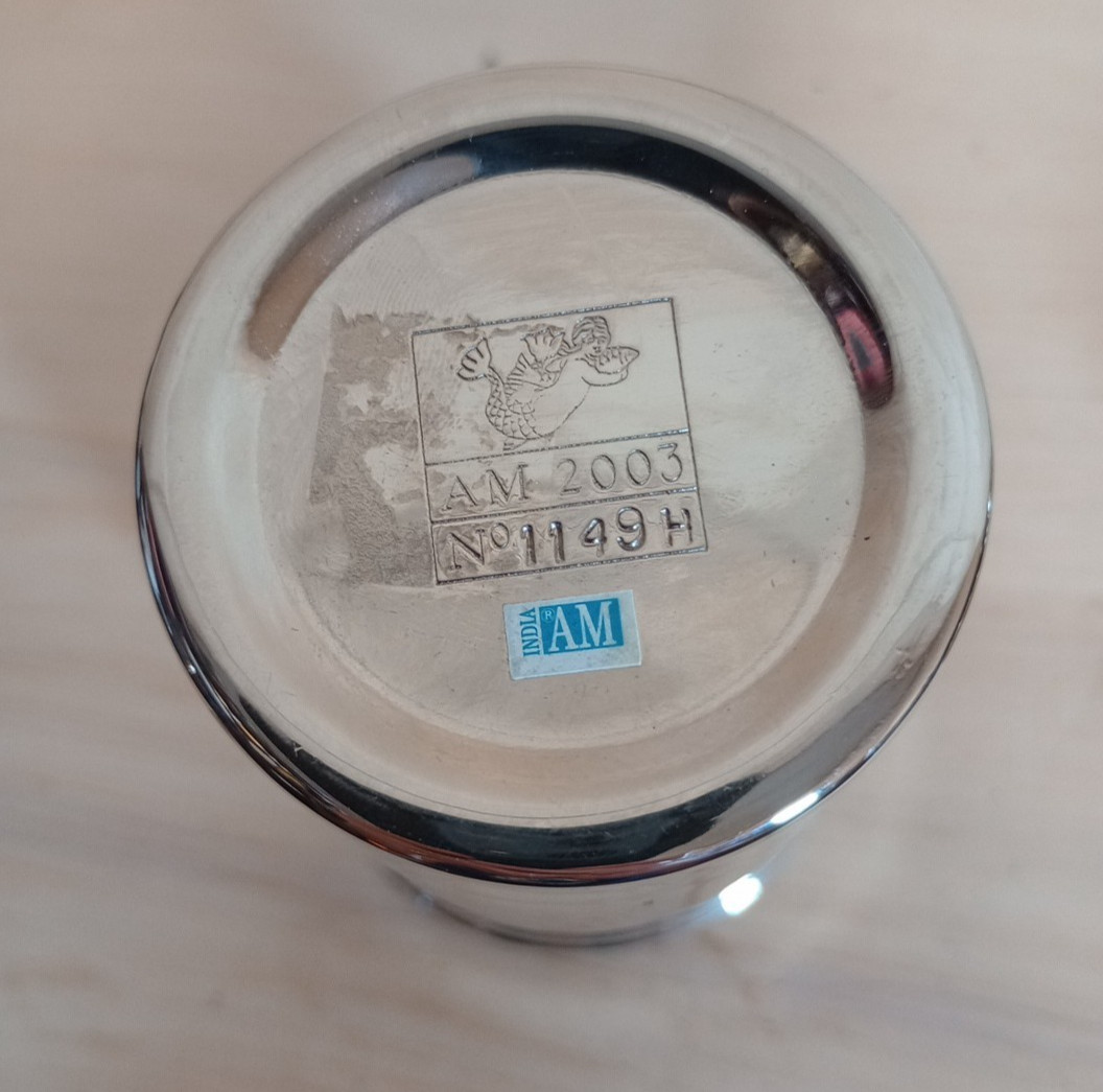 VTG TRAVEL COCKTAIL SHAKER SET WITH 4 SHOT GLASSES & LEATHER CARRYING CASE INDIA