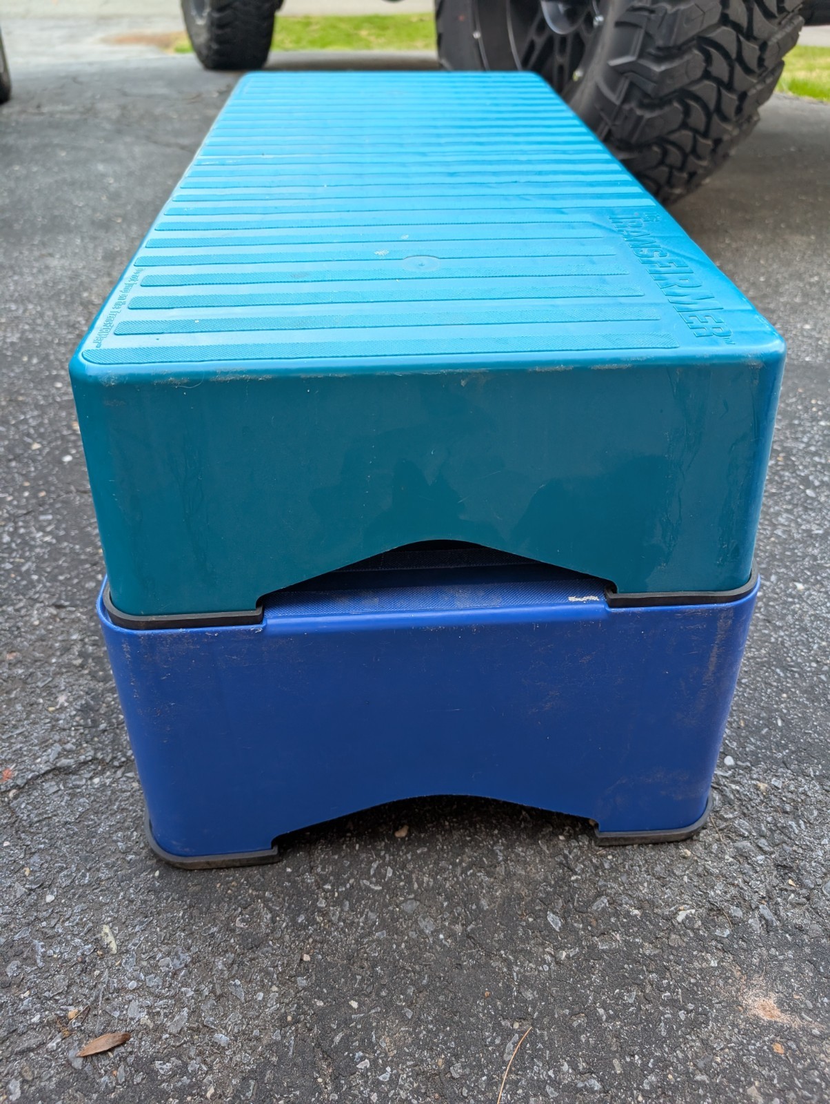 The Firm TRANSFIRMER Step Exercise Box Steppers All 8 Rubber Feet Incl EUC!