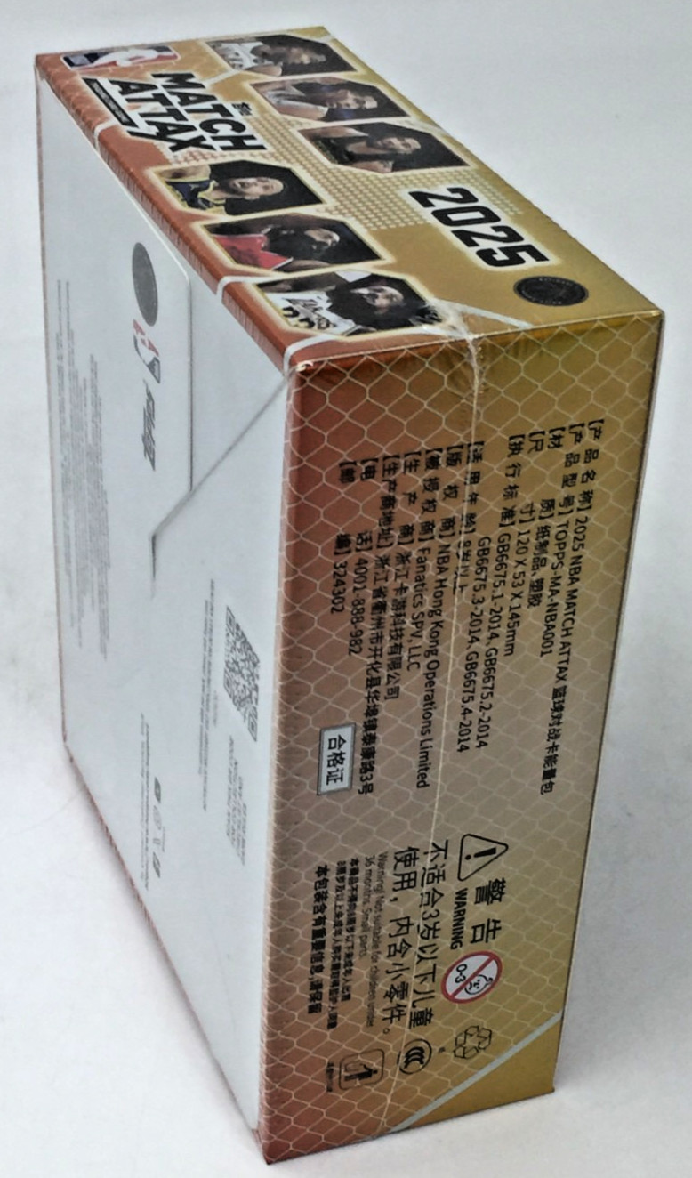 2025-26 Topps NBA Match Attax Wemby Luka Sealed Box 10 Power Packs US Seller!