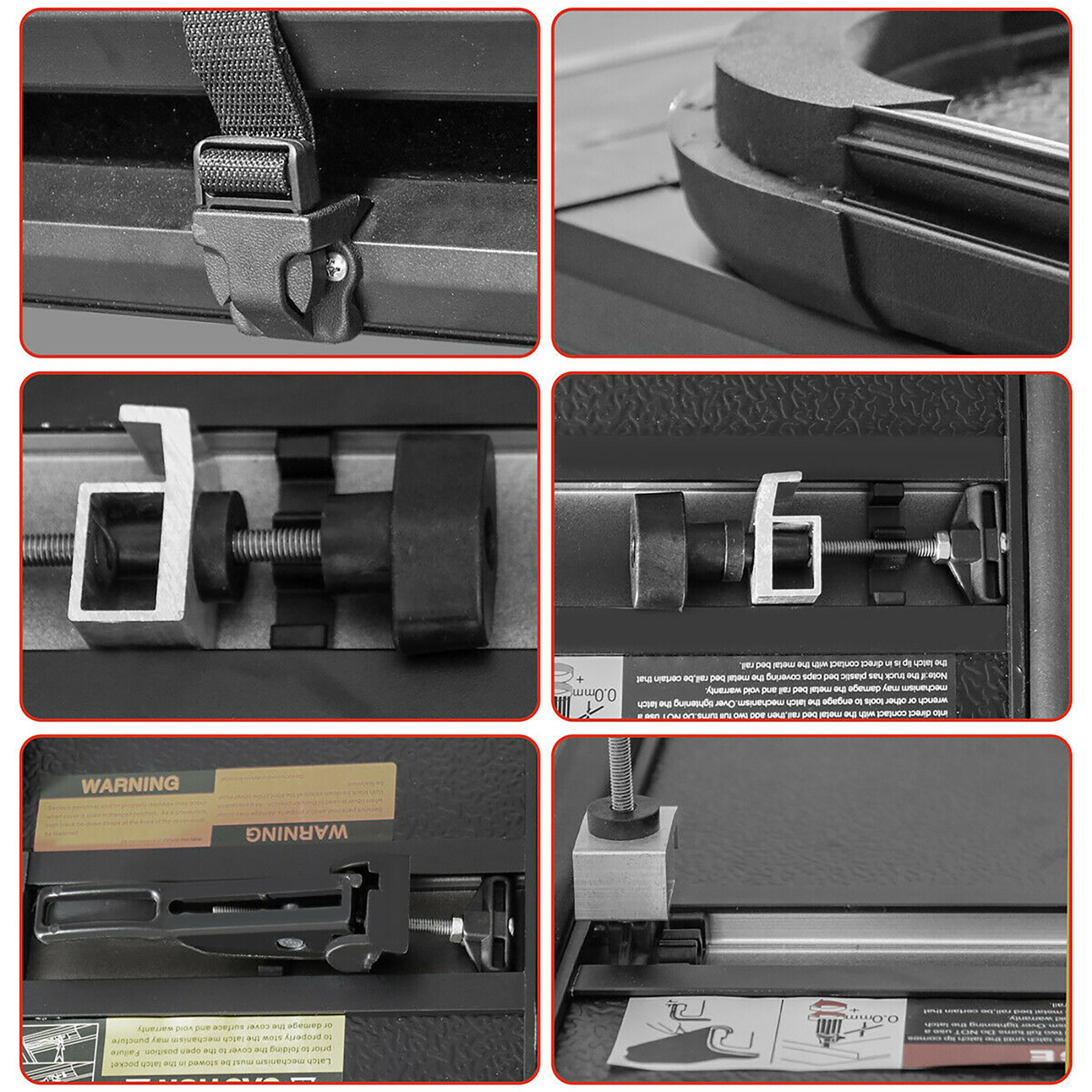 5.5FT Hard Tonneau Cover 4-Fold For 2015-2023 Ford F150 F-150 Truck Bed Cover