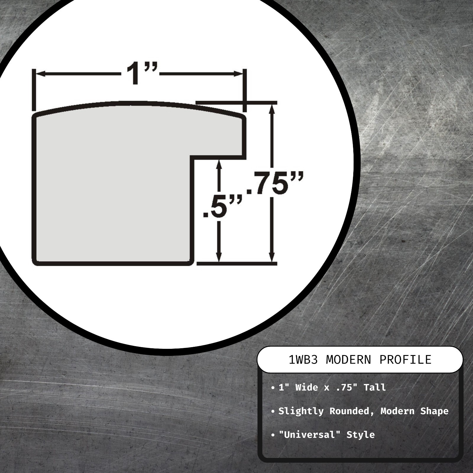 Craig Frames 1" Wide Modern Satin Black Assembled Picture Frames & Poster Frames