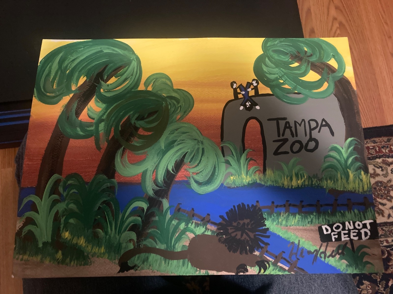 henry hill goodfellas Signed Original Goodfellas Painting TANPA ZOO COA ON BACK