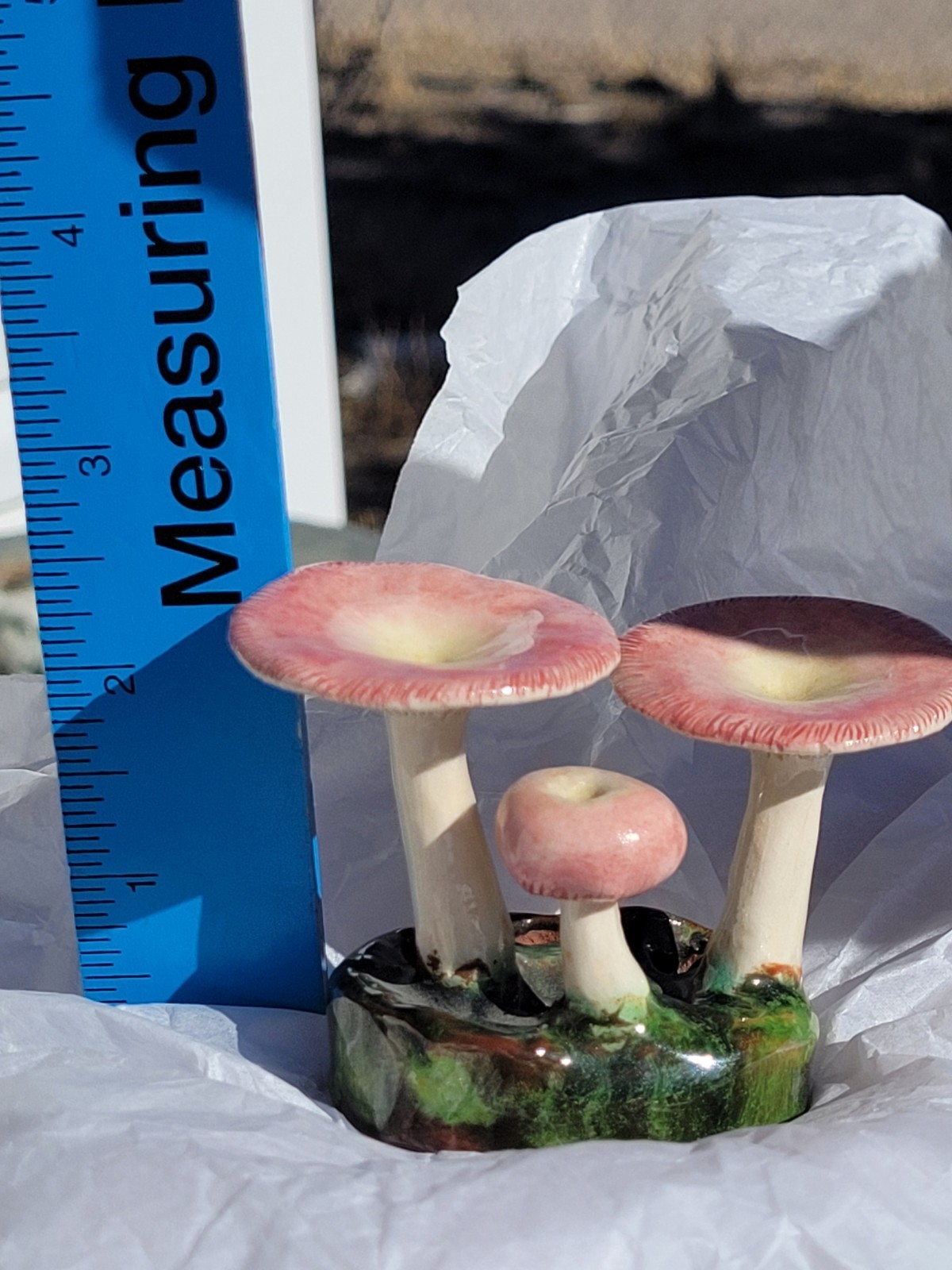 Rare Vintage Early Lorenzen Lantz Nova Scotia Clay Mushroom Russula Mariae