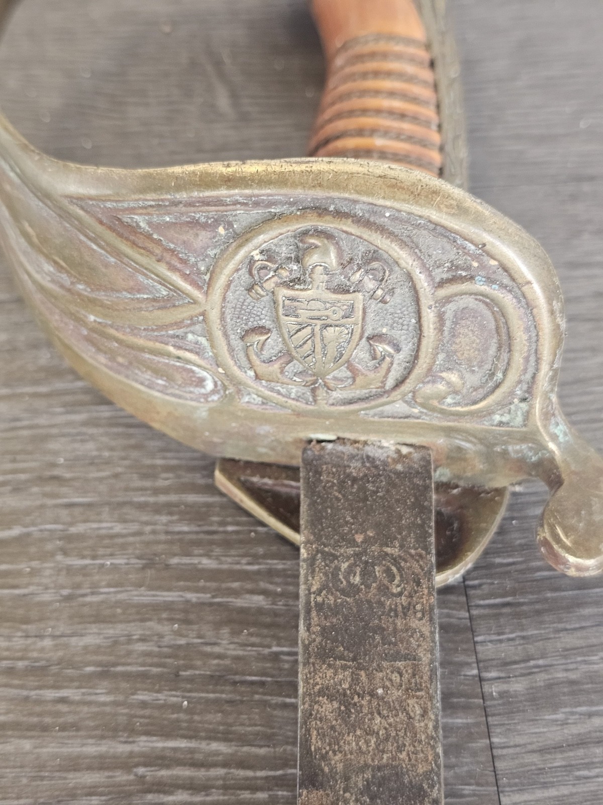 RAREST SPANISH AMERICAN WAR NAVY OFFICERS SWORD LIONSHEAD SHIELD SABER 1857