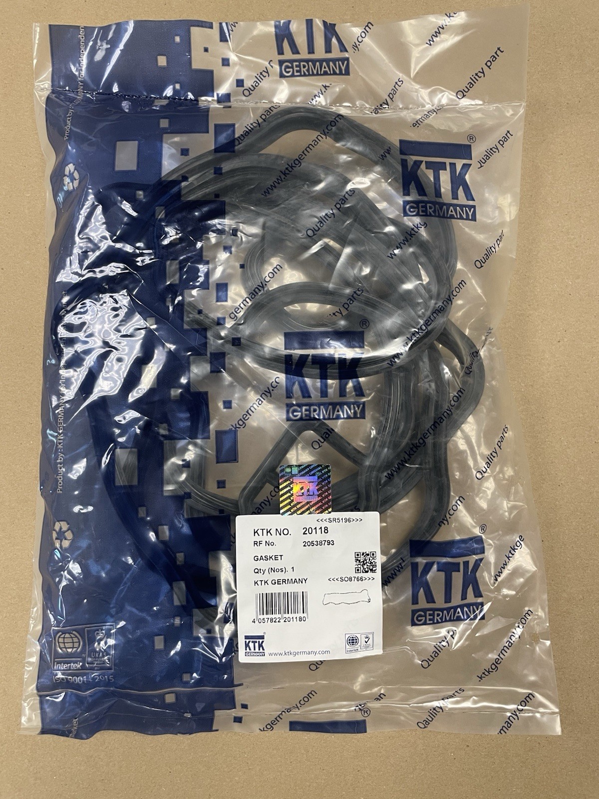 OEM VOLVO D13 Valve Cover Gasket 20538793 Replacement - KTK Germany