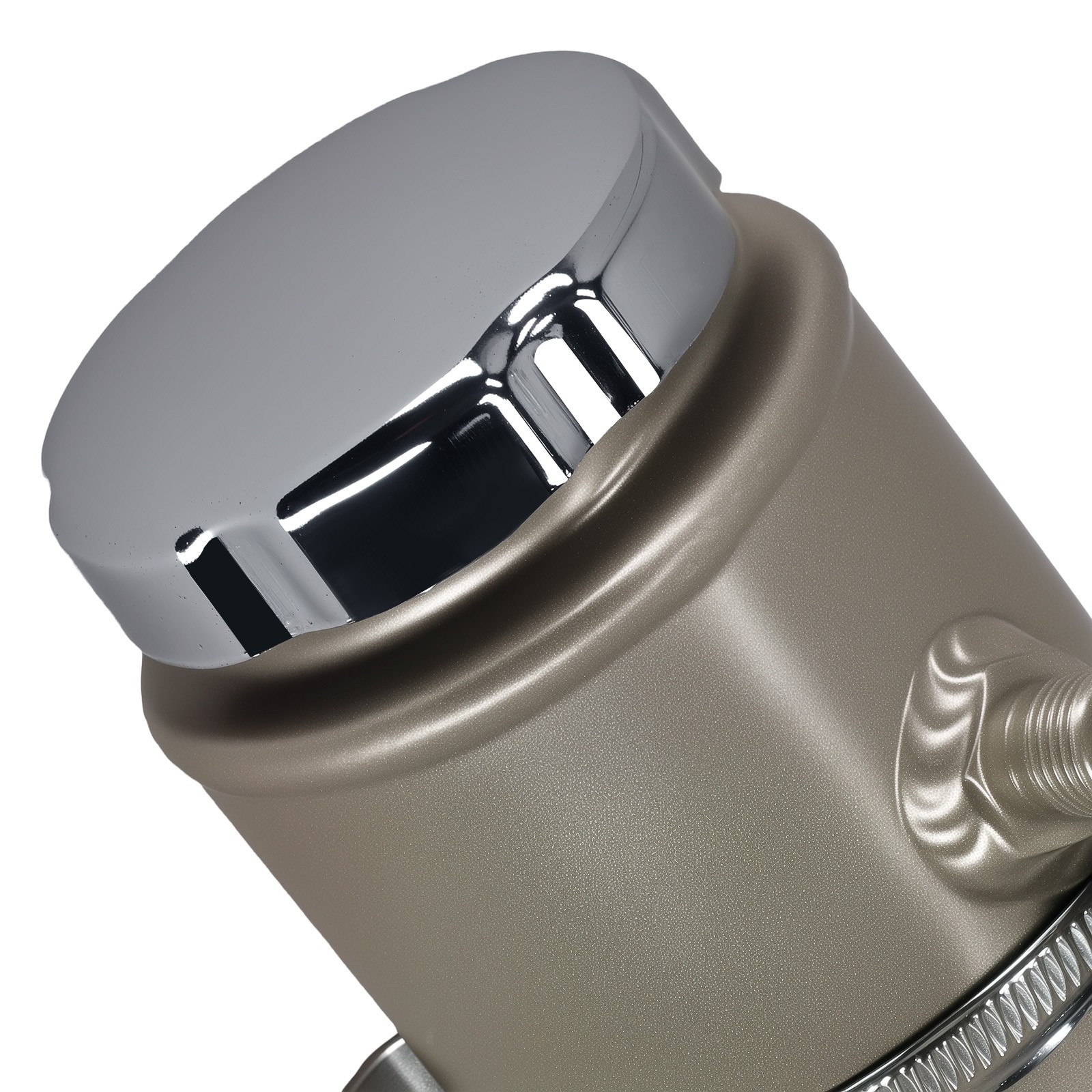 Racing Power Steering Reservoir Universal Performance Silver Aluminum Tank Kit