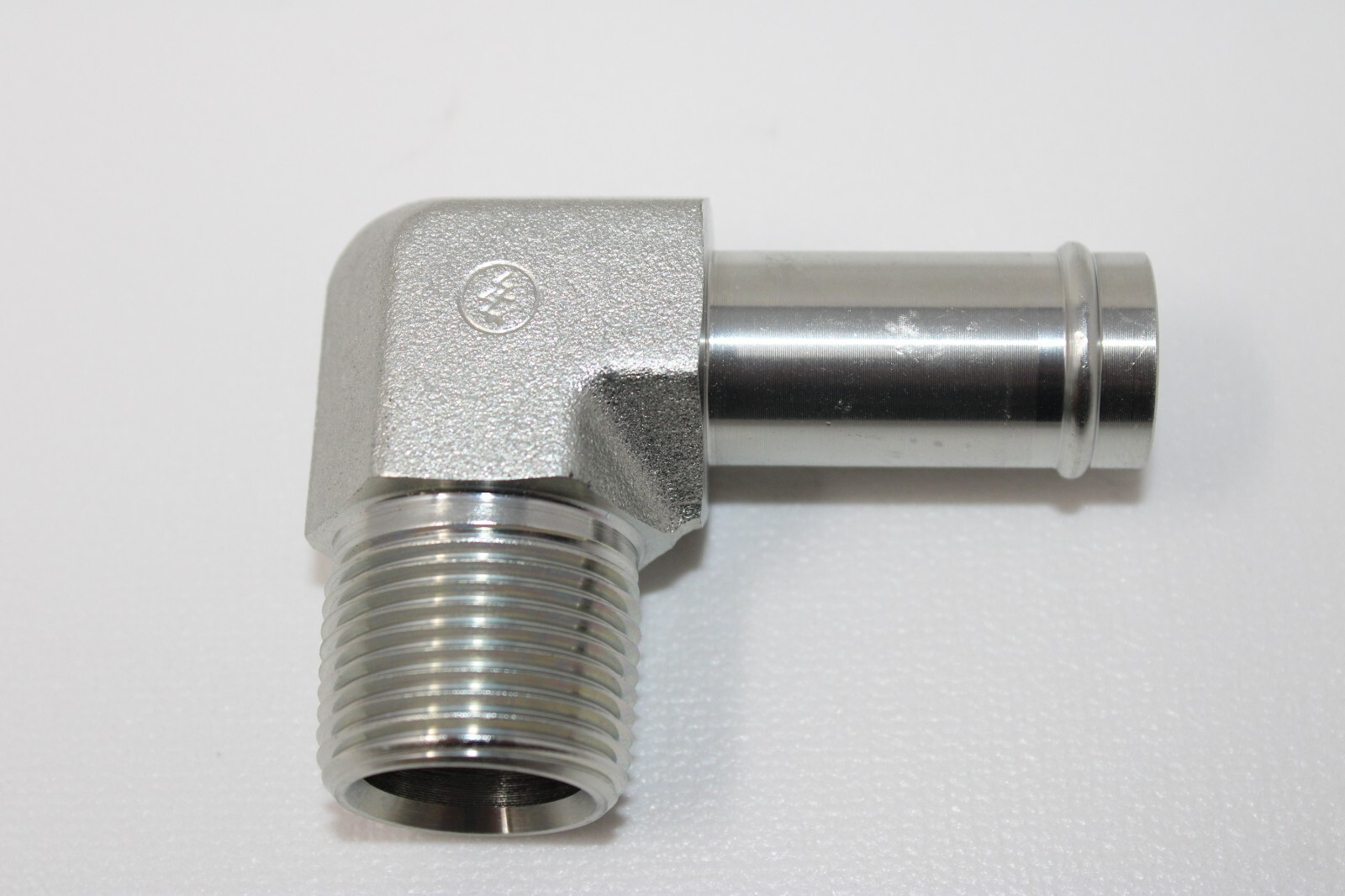 New Male Hose Barb x Male NPT 90 DEG Steel Fitting Multiple Sizes Available 4501