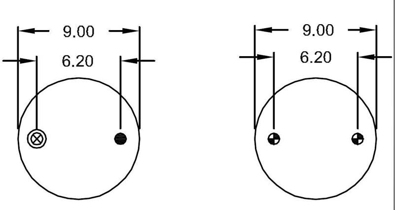2 pcs Airbags Air Bag Spring for Goodyear 3B12-303 Contitech FT 330-29 434