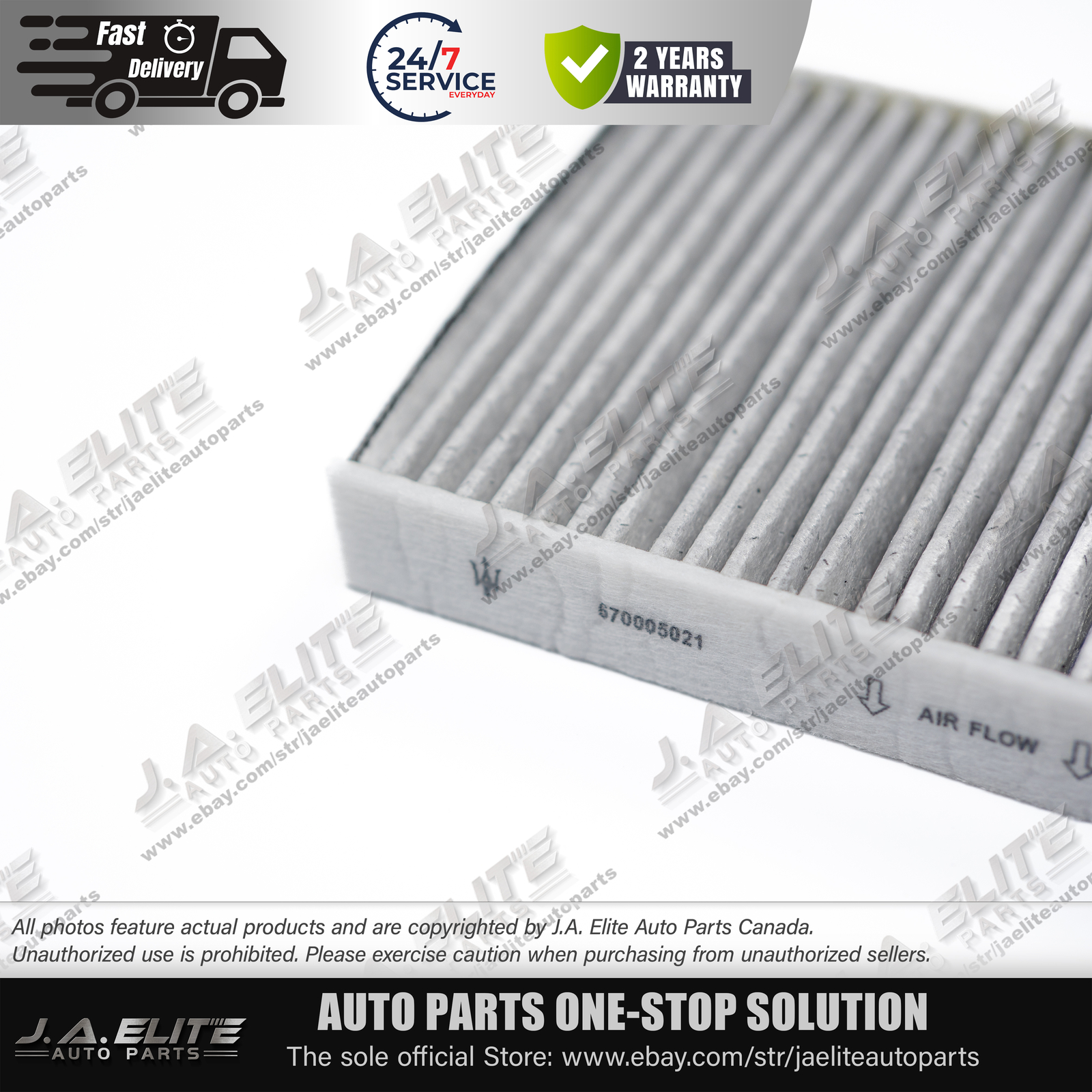 Genuine Oil & Air & AC Filters for Maserati V6 Gas Ghibli Quattroporte & Levante
