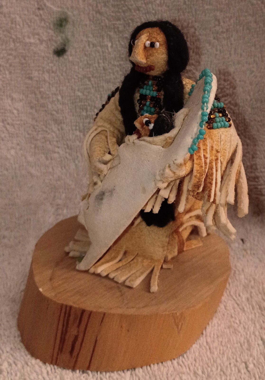 Wonderful Cecelia Ottogary Shoshone Doll With Cradle Board And Baby